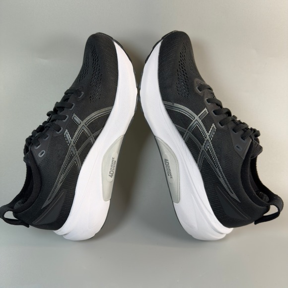 Asics Gel Kayano 31 Womens 8 Wide Running Shoes Black White Trainer Sneaker Lace - Picture 9 of 16